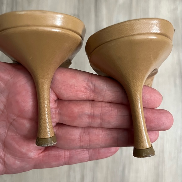 👡 Jimmy Choo sling-back sandals shoes tan sz 40 (10) - VERSATILE & BEAUTIFUL! - Picture 7 of 7